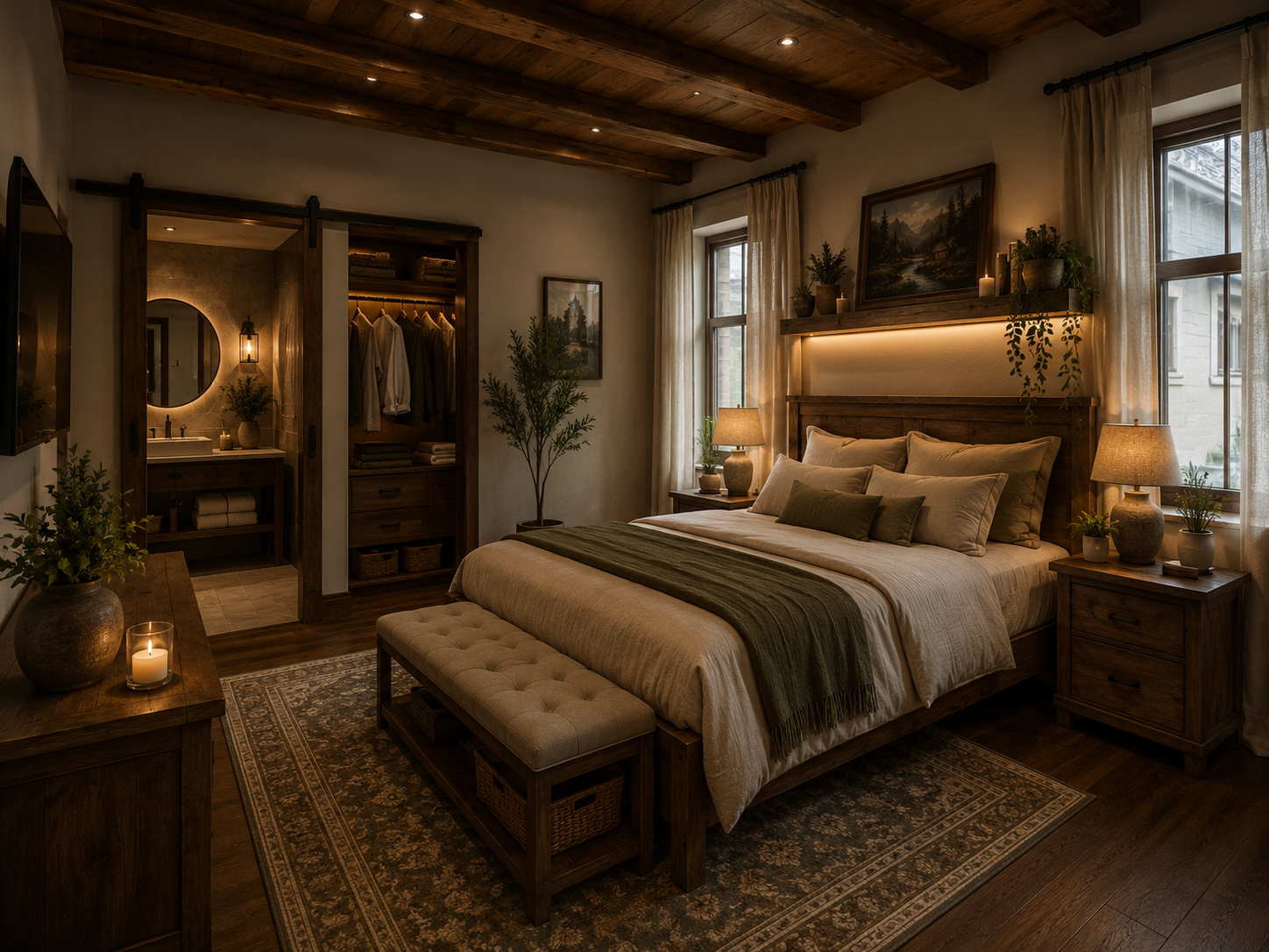 Luxury aparthotel suite concept rendering