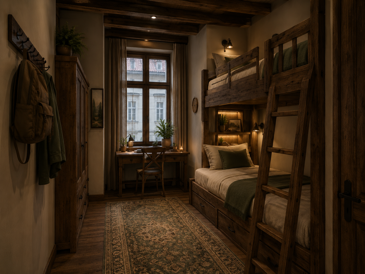 Investor-ready hospitality room design rendering